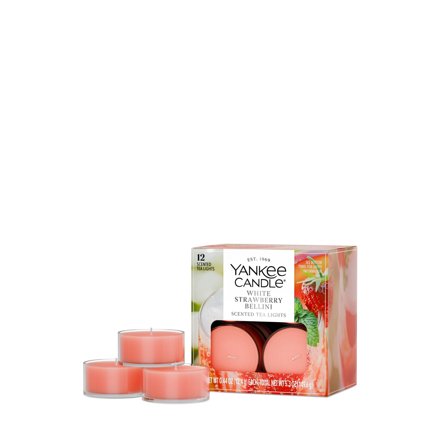 White Strawberry Bellini Drop 6-0449
